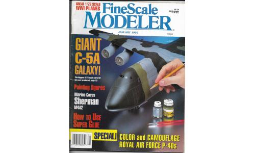 Revista Fine Scale Modeler 1995-01 Giant C-5A Galaxy